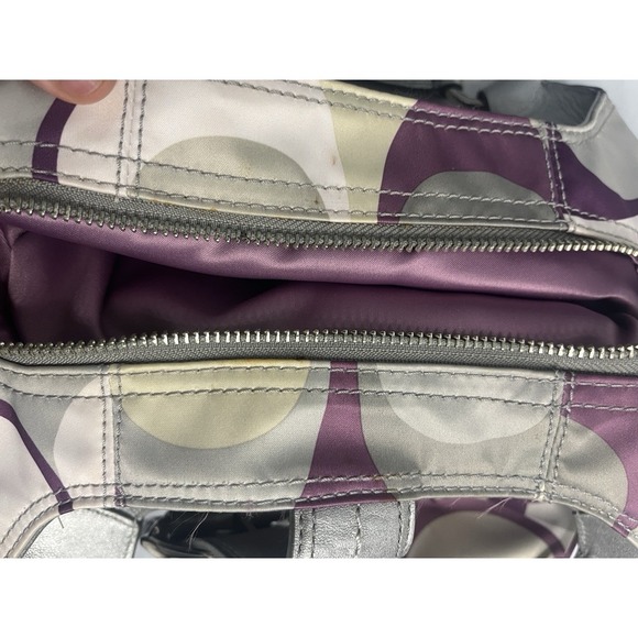 Coach Y2K Purple/Sliver Shoulder Purse - Picture 11 of 11